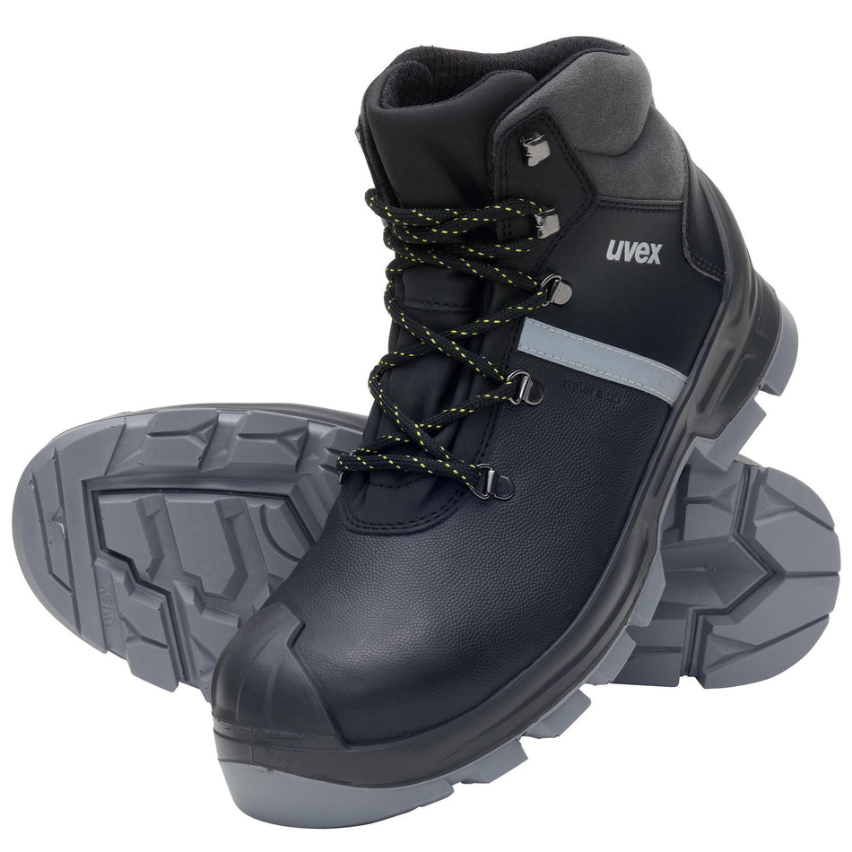 uvex 2 construction Sicherheitsschuh S3 Schnürstiefel Weite 11 - SCHMUTZABWEISEND