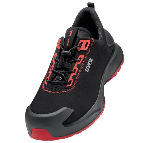 uvex 1 x-craft Halbschuhe S3L 68032 schwarz, rot Weite 11