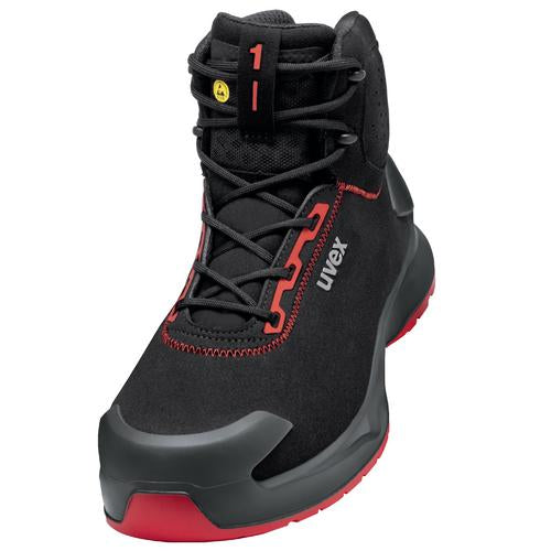 uvex 1 x-craft Stiefel S3L 68042 schwarz, rot Weite 11