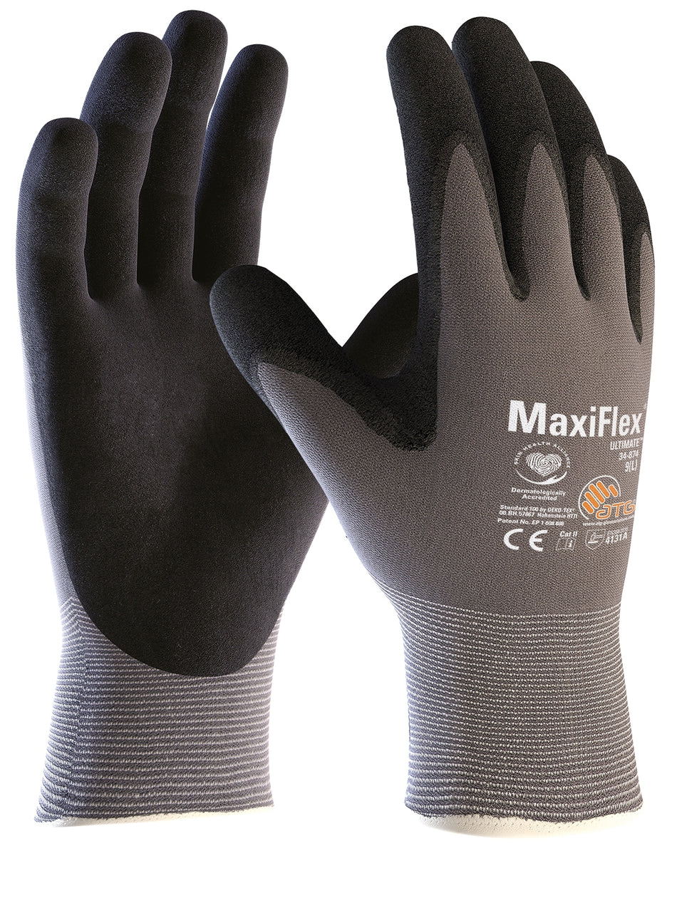 MaxiFlex® Ultimate™ Nylon-Strickhandschuhe (34-874) 12Paar