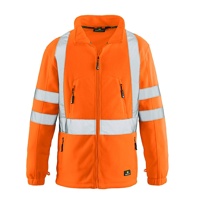 4PROTECT® Warnschutz-Fleecejacke SEATTLE leuchtorange