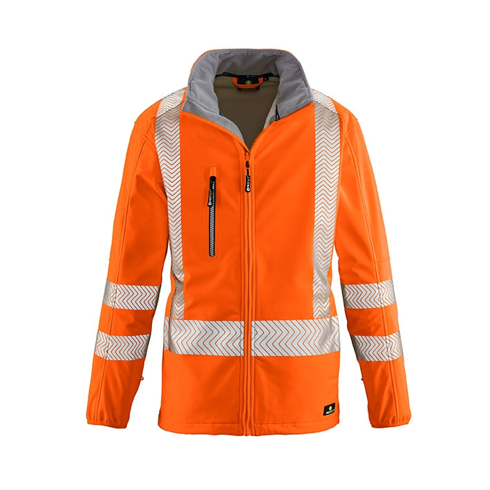 4PROTECT® Warnschutz-Softshelljacke TYLER leuchtorange