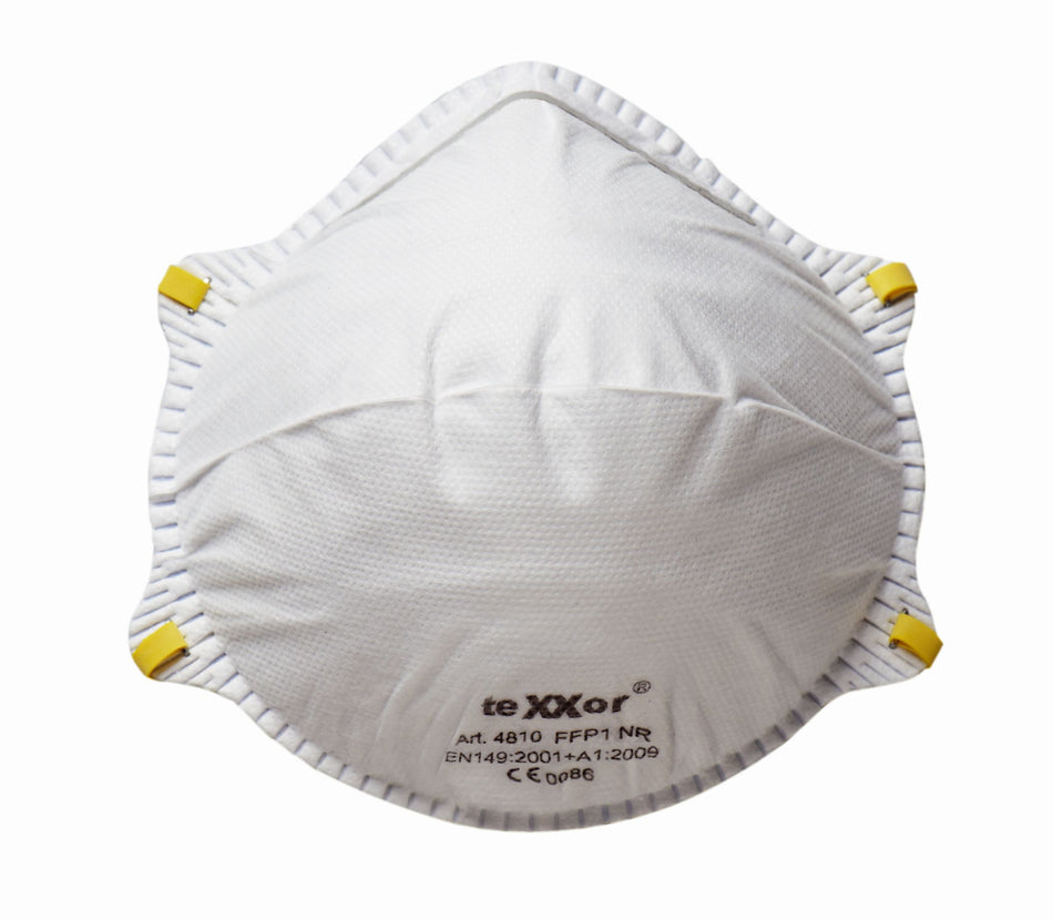 teXXor® Feinstaubmaske FFP1 >>NR<< D mit Nasenbügel 20STK