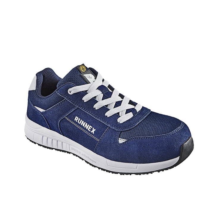 RUNNEX® S3S-ESD-Sicherheitshalbschuhe SportStar blau weiß