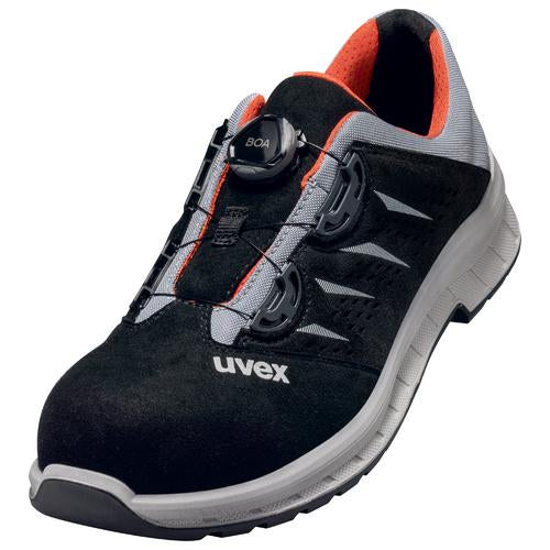 uvex 2 trend Halbschuhe S1P 69082 schwarz, grau, rot Weite 11