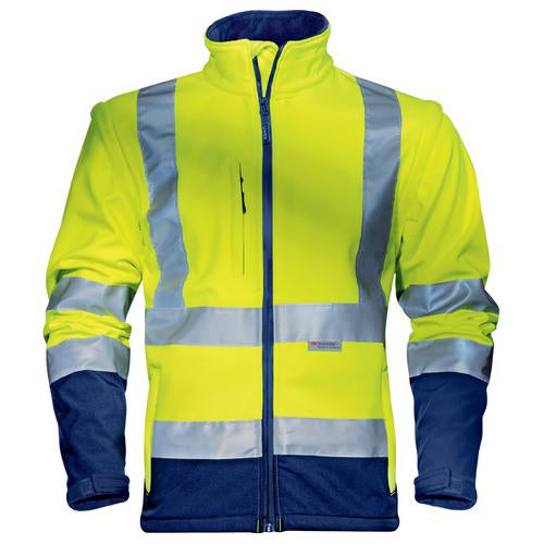 Softshelljacke uvex protection flash gelb, warngelb