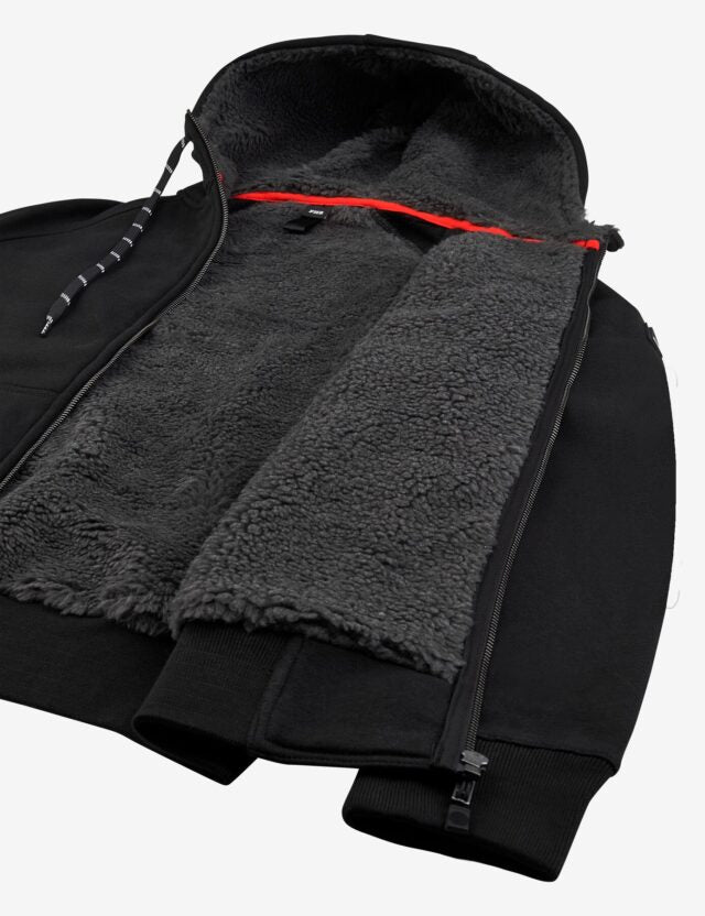 FHB original, JÖRG Sweater-Jacke mit Kapuze und Webpelz