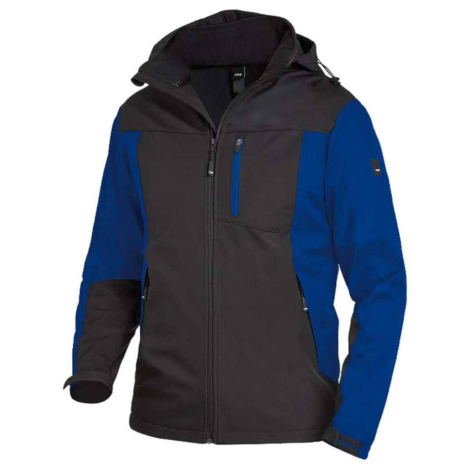 FHB JANNIK Softshelljacke, royalblau-schwarz