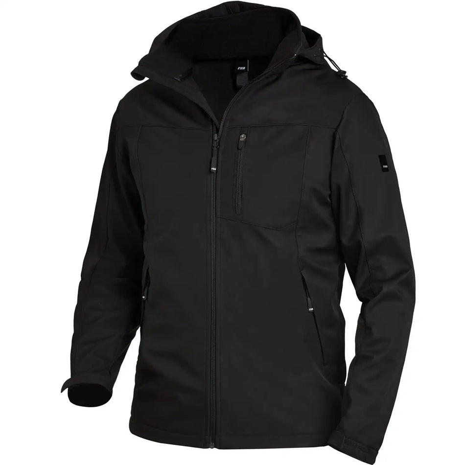 FHB JANNIK Softshelljacke, schwarz-RV schwarz