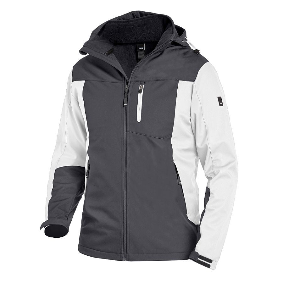 FHB JANNIK Softshelljacke, weiß-anthrazit