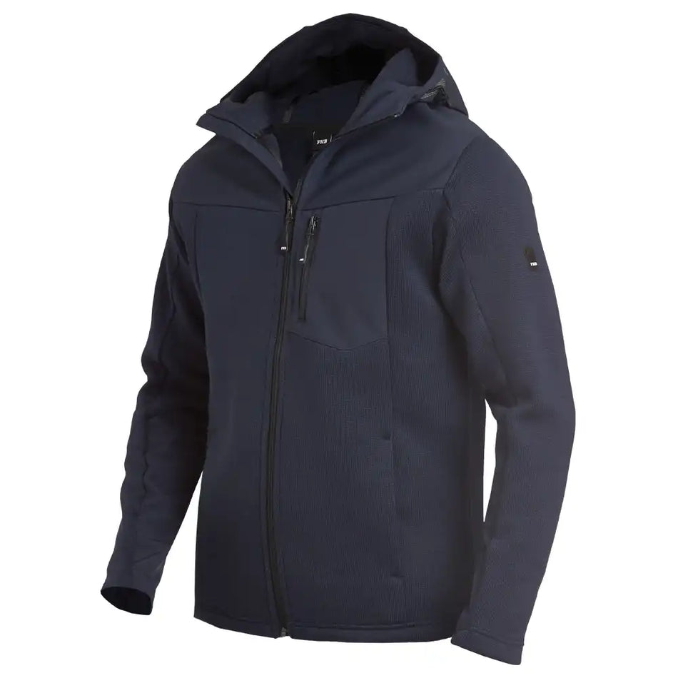 FHB MAXIMILIAN Hybrid-Softshell-Jacke, marine