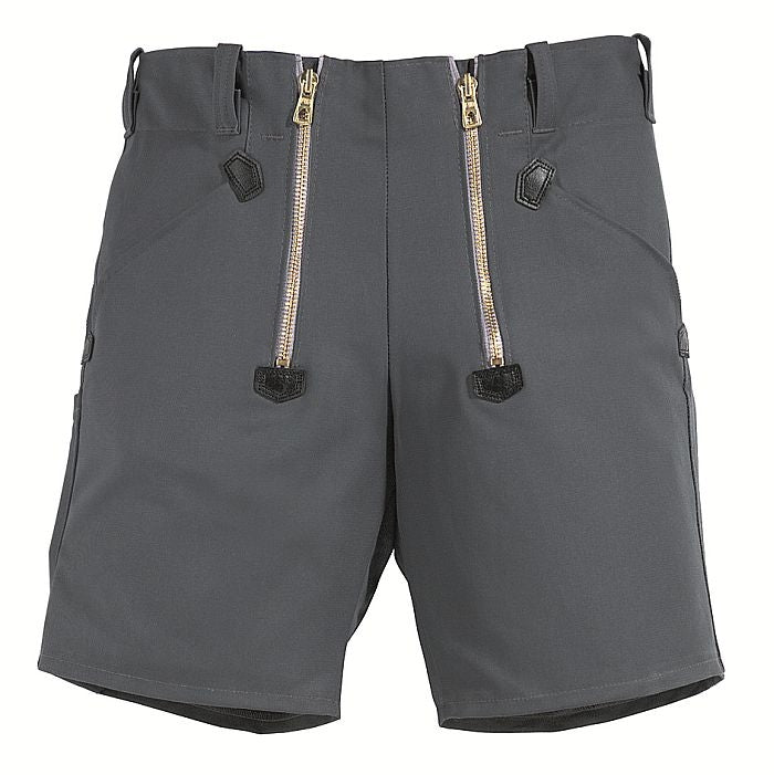 FHB WIM Zunft-Shorts Rips-Moleskin grau