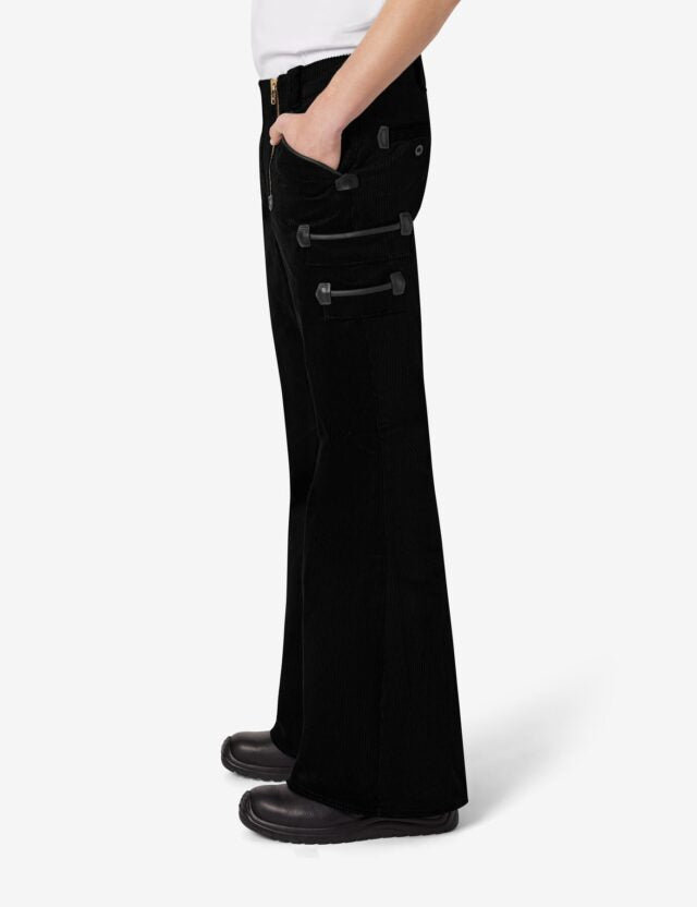 FHB original, GUSTAV Zunfthose Trenkercord Dreidraht m. Echtleder
