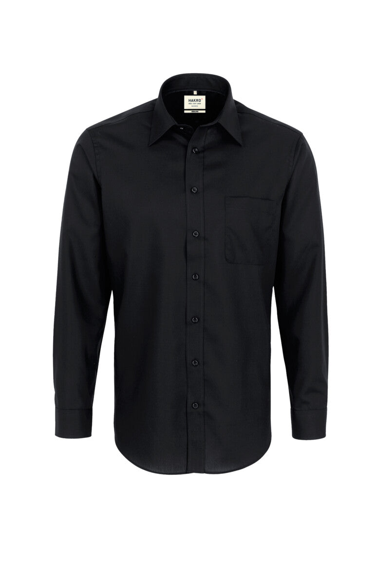 HAKRO Hemd Business Comfort - schwarz