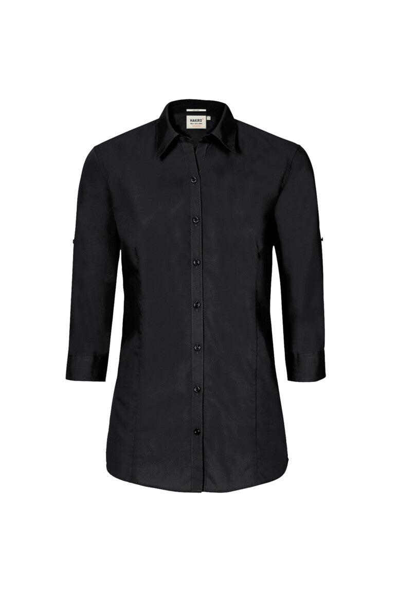 HAKRO 3/4-Arm-Vario Bluse MIKRALINAR® - schwarz