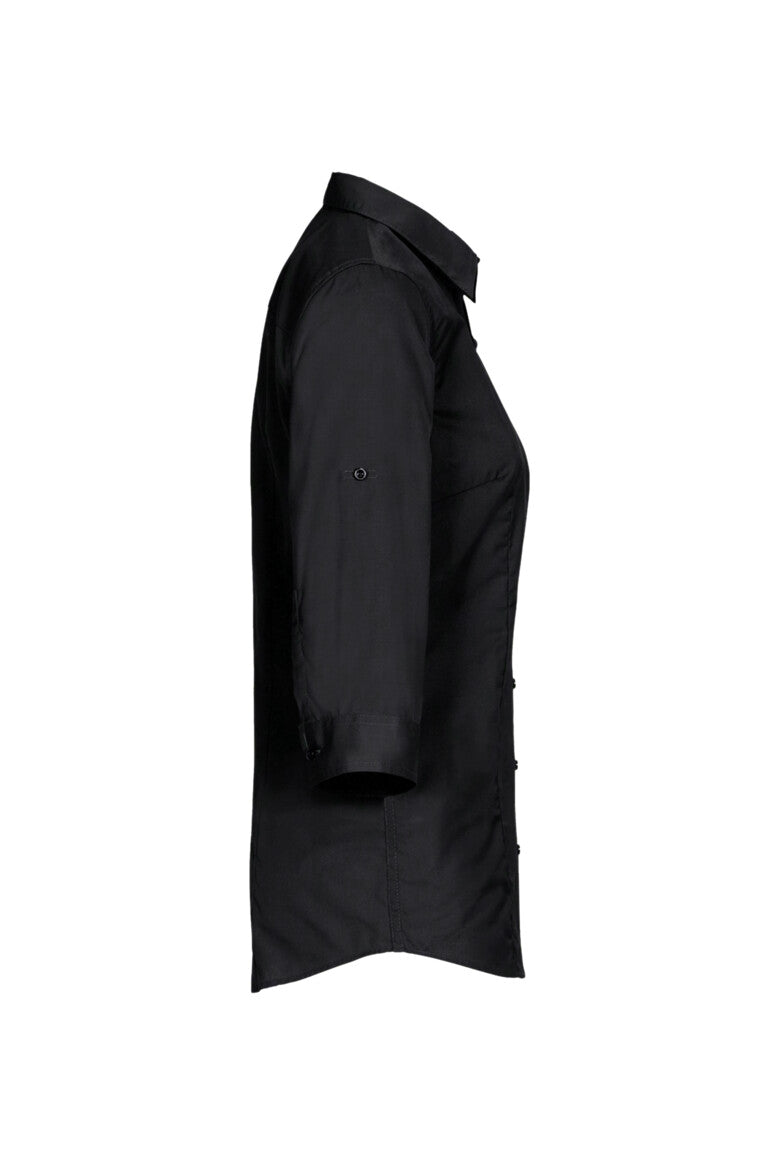 HAKRO 3/4-Arm-Vario Bluse MIKRALINAR® - schwarz