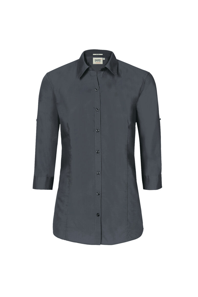 HAKRO 3/4-Arm-Vario Bluse MIKRALINAR® - anthrazit