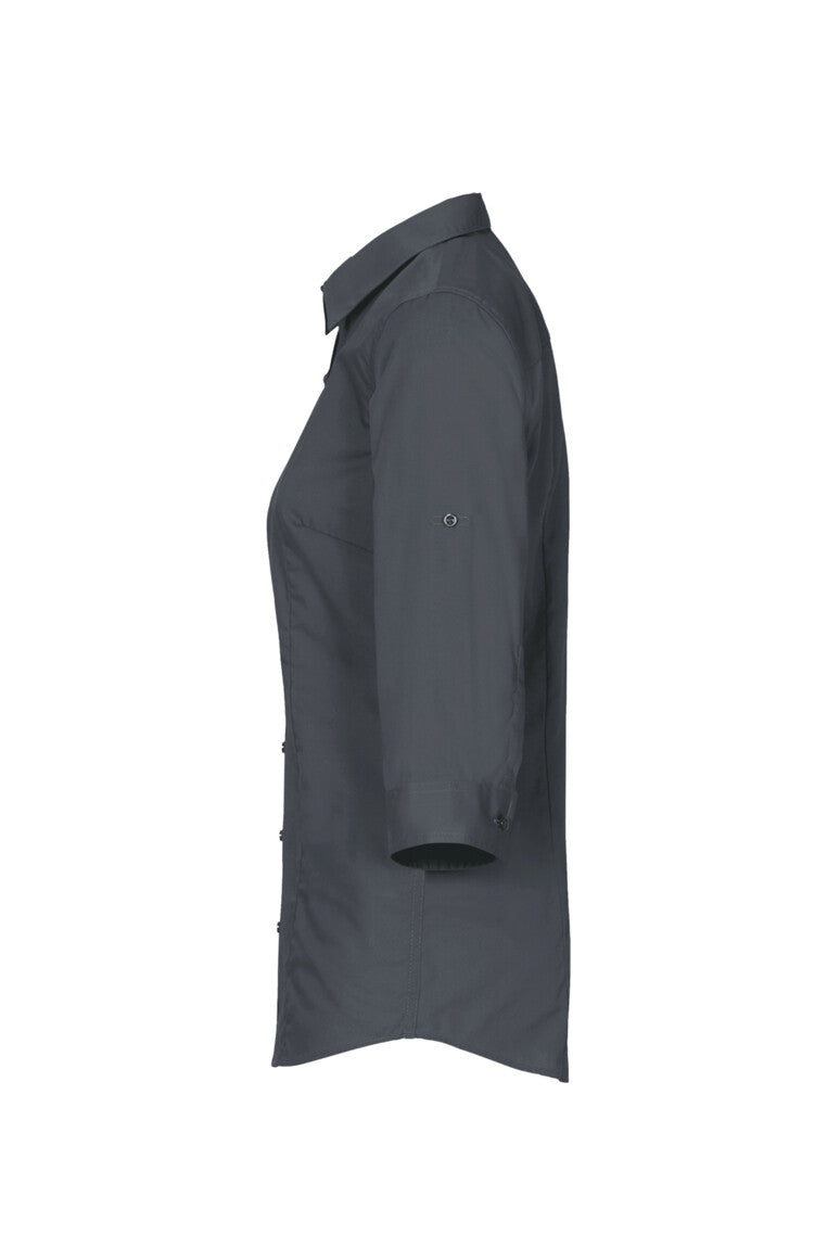 HAKRO 3/4-Arm-Vario Bluse MIKRALINAR® - anthrazit
