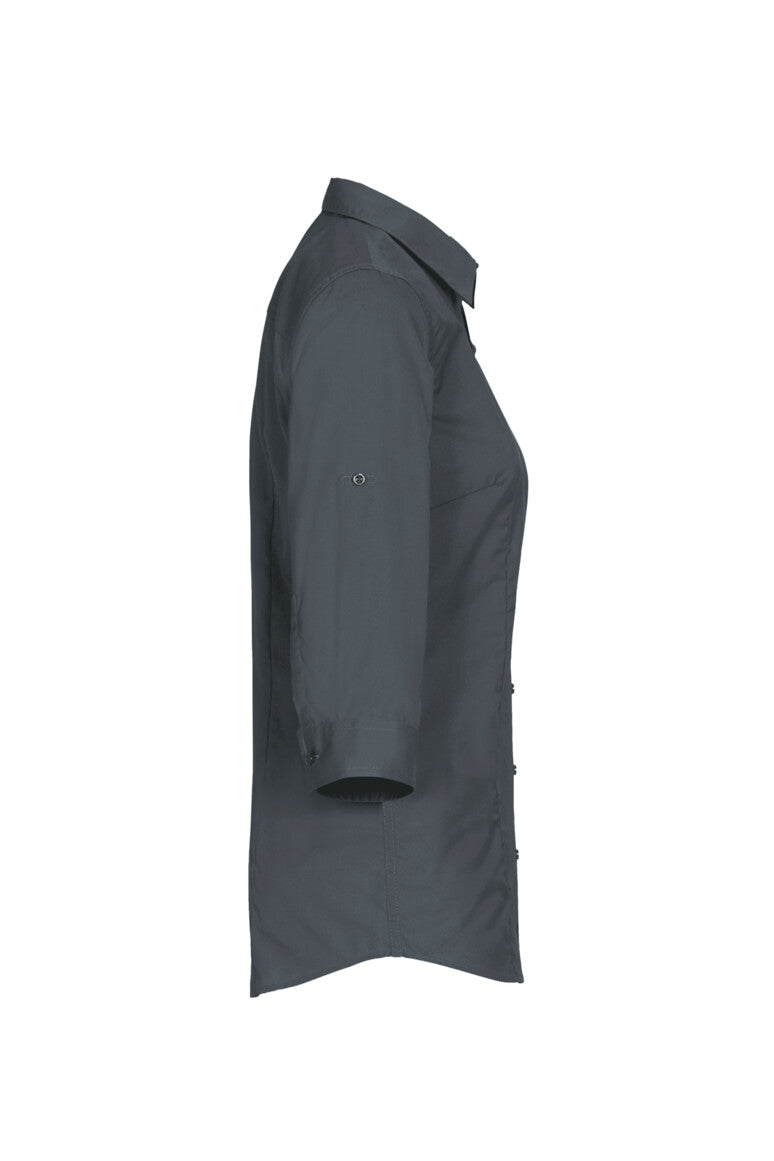 HAKRO 3/4-Arm-Vario Bluse MIKRALINAR® - anthrazit