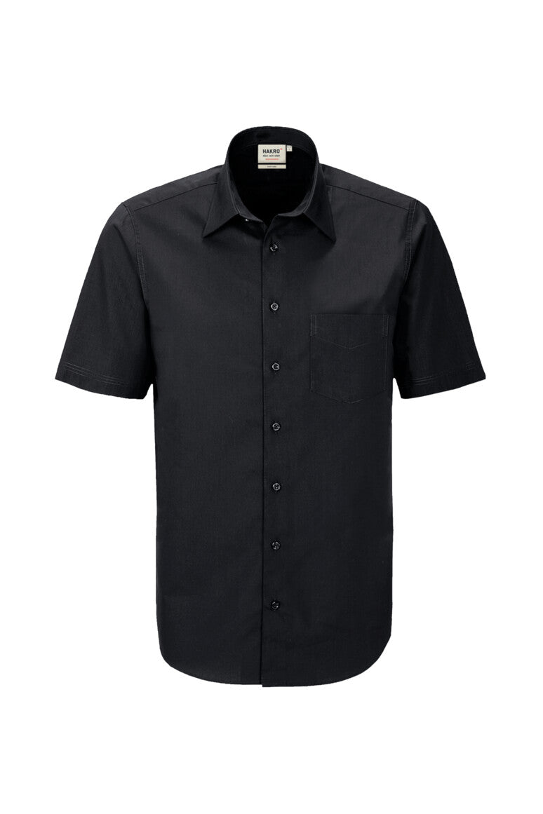 HAKRO 1/2-Arm Hemd MIKRALINAR® Comfort - schwarz