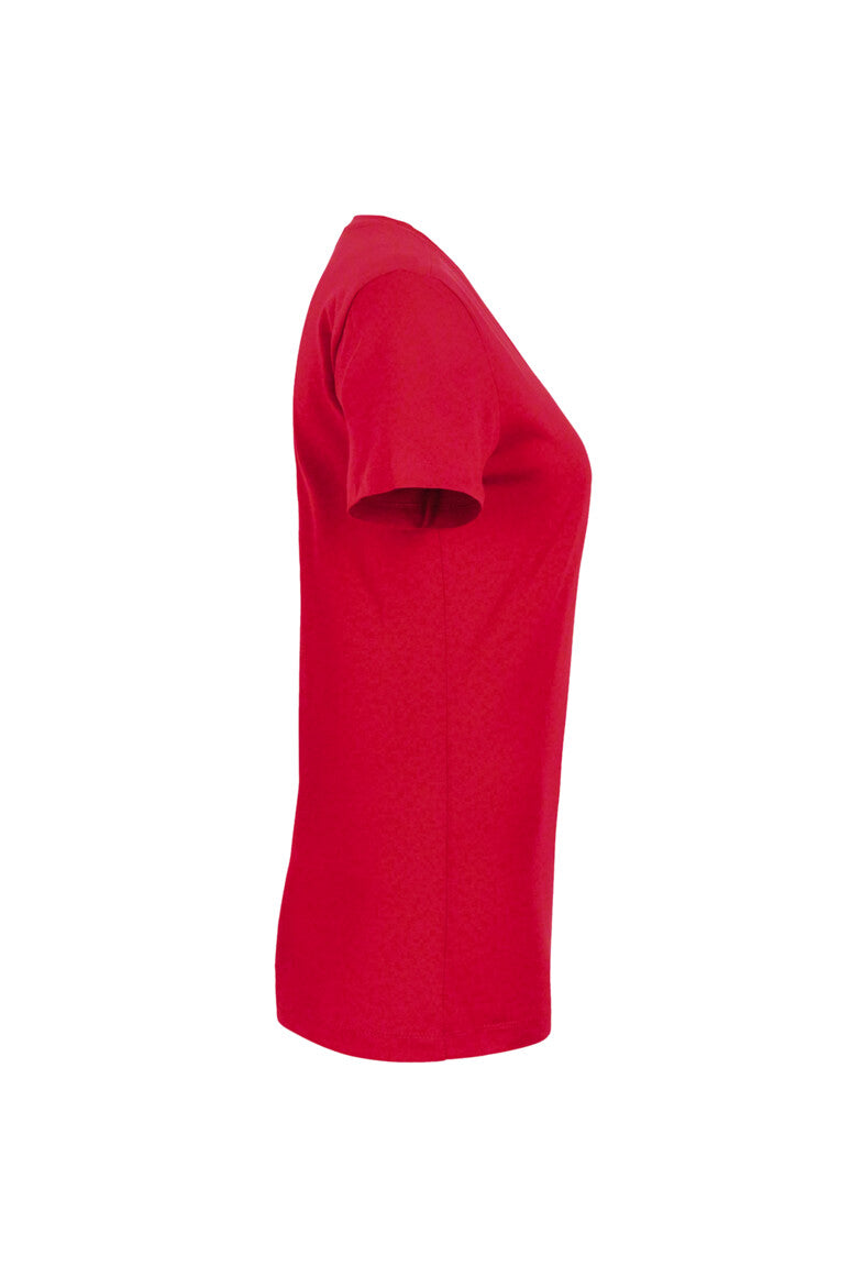 HAKRO Damen V-Shirt Classic - rot