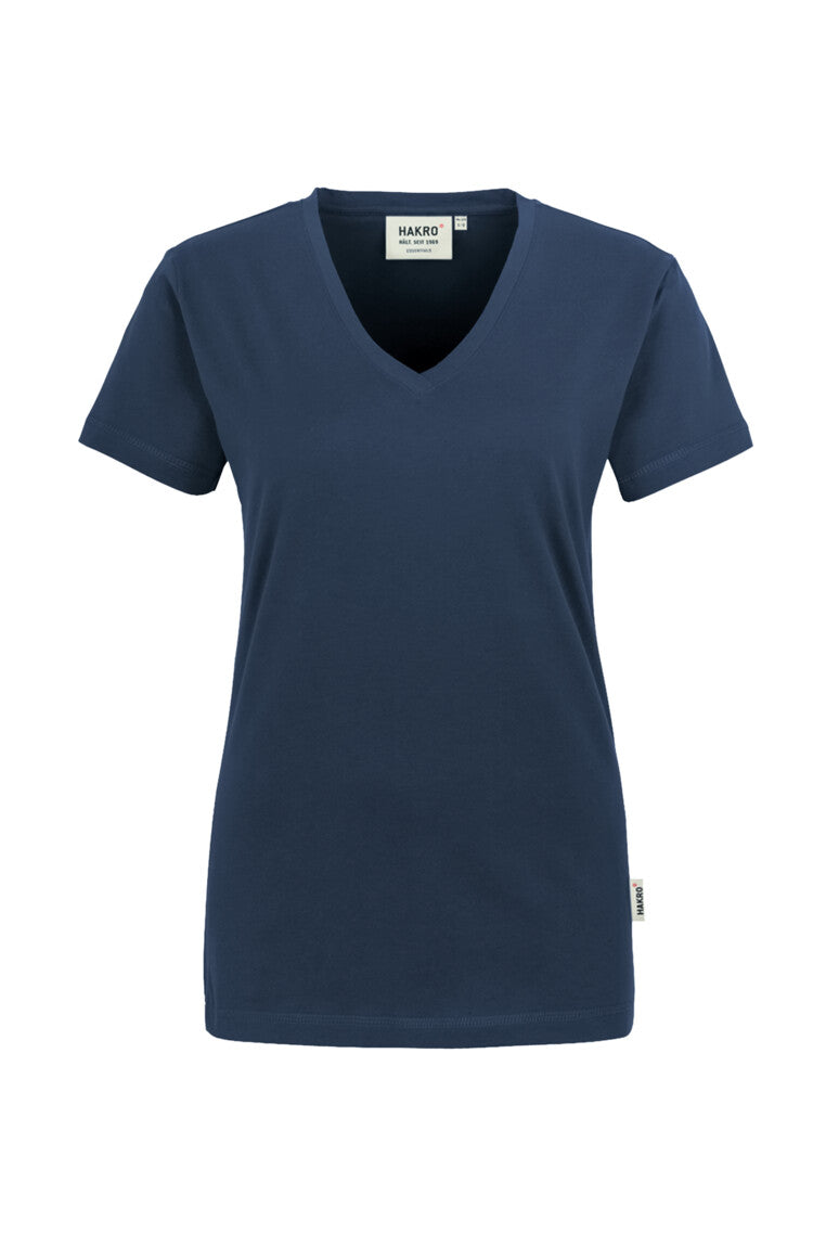 HAKRO Damen V-Shirt Classic 126 marine