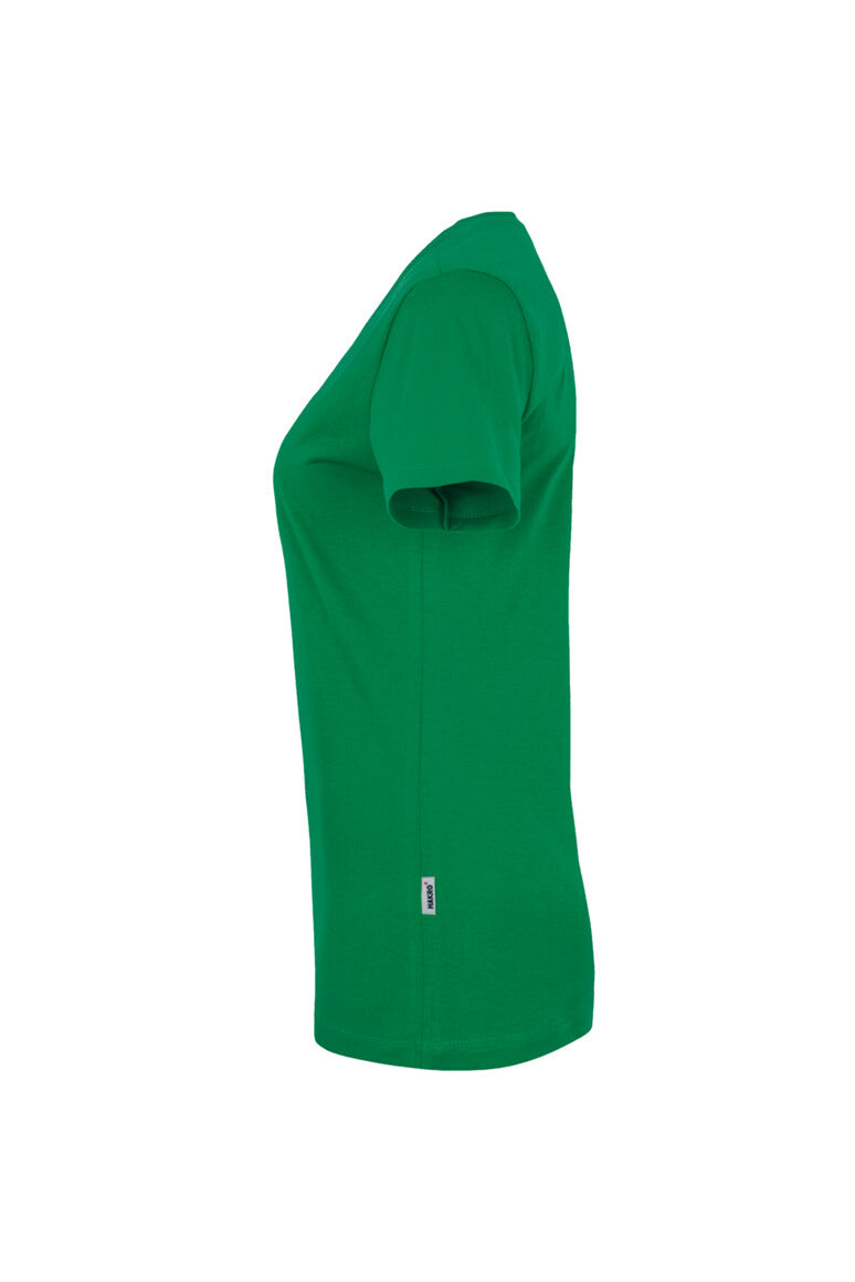 HAKRO Damen V-Shirt Classic - kellygrün