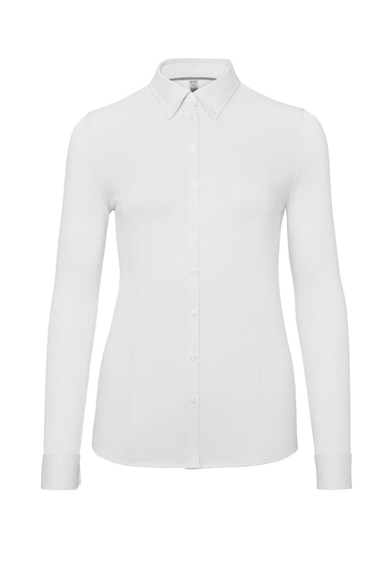 HAKRO Bluse Natural Stretch - weiß