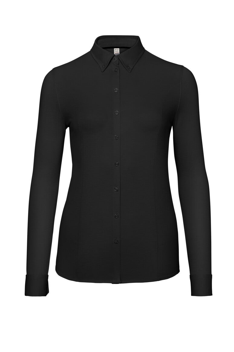HAKRO Bluse Natural Stretch - schwarz