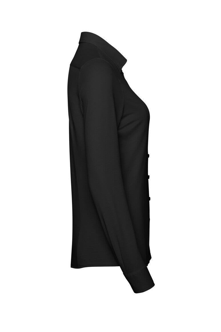 HAKRO Bluse Natural Stretch - schwarz