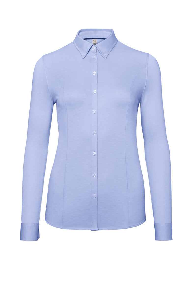 HAKRO Bluse Natural Stretch - ozeanblau