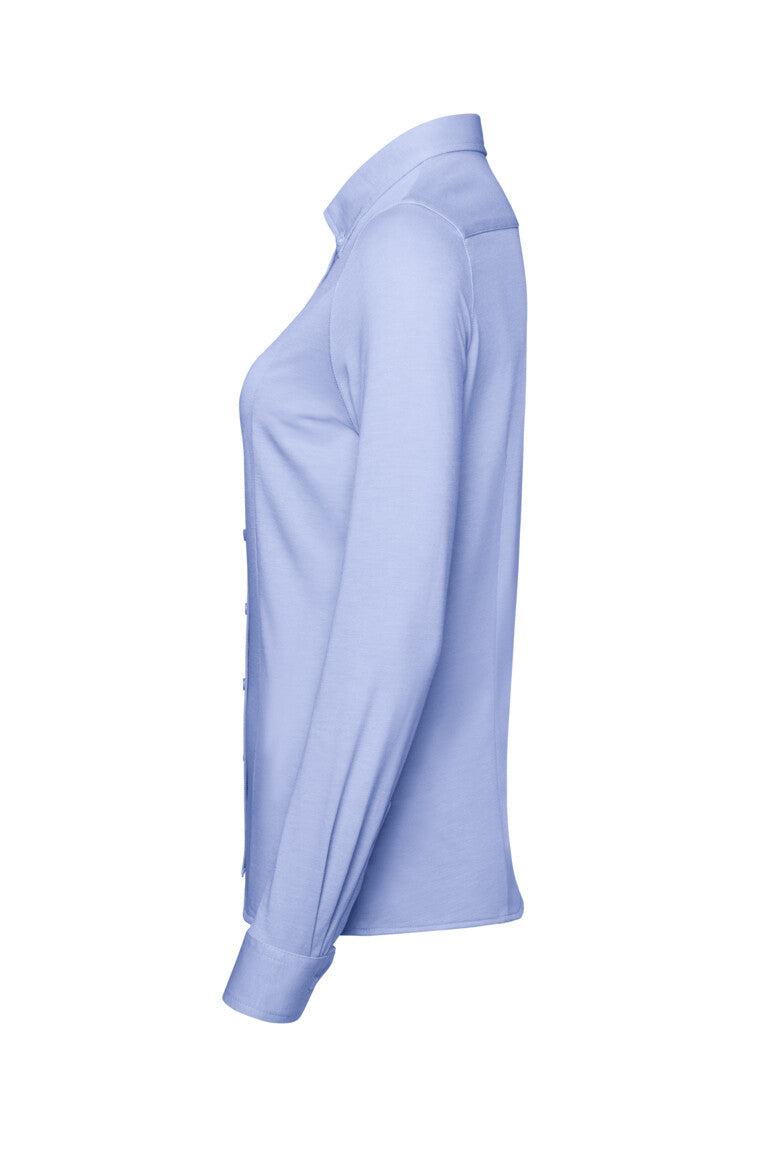 HAKRO Bluse Natural Stretch - ozeanblau