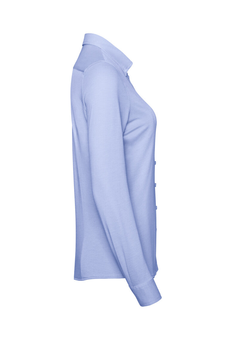 HAKRO Bluse Natural Stretch - ozeanblau
