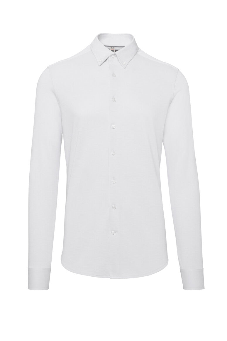 HAKRO Hemd Natural Stretch Regular - weiß