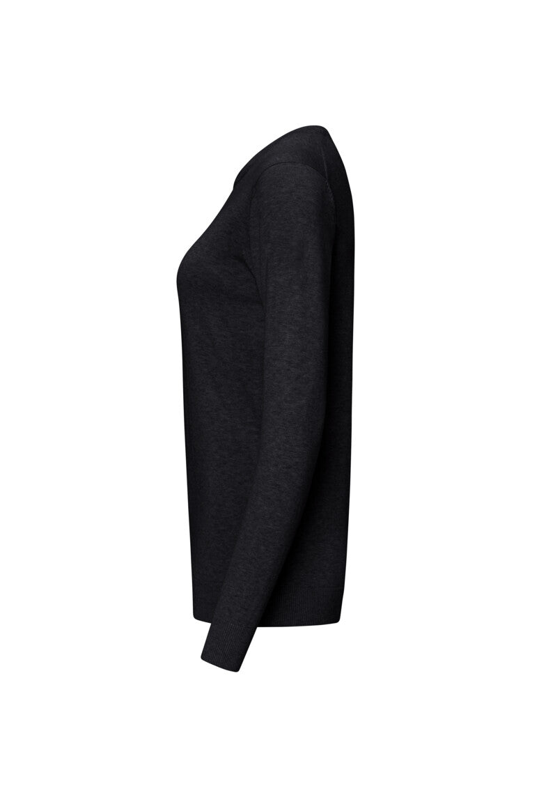 HAKRO Damen Pullover Premium-Baumwolle - schwarz