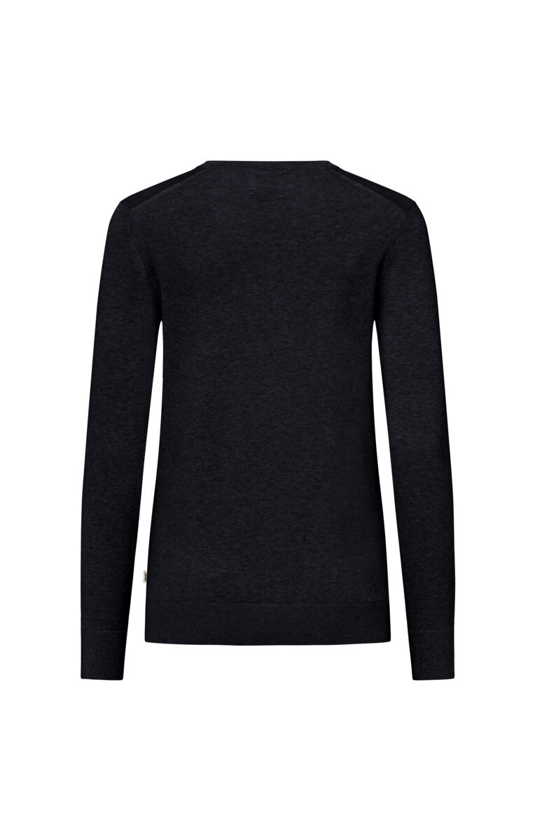 HAKRO Damen Pullover Premium-Baumwolle - schwarz