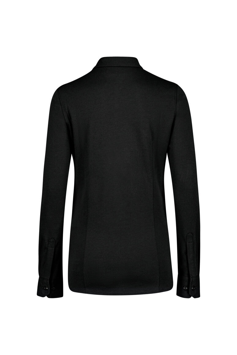 HAKRO COTTON TEC® Bluse - schwarz