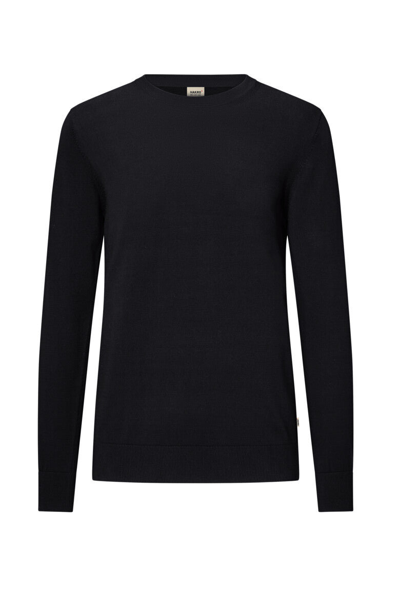 HAKRO Pullover Premium-Baumwolle - schwarz