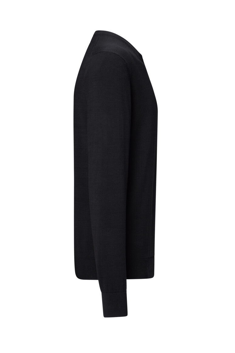 HAKRO Pullover Premium-Baumwolle - schwarz