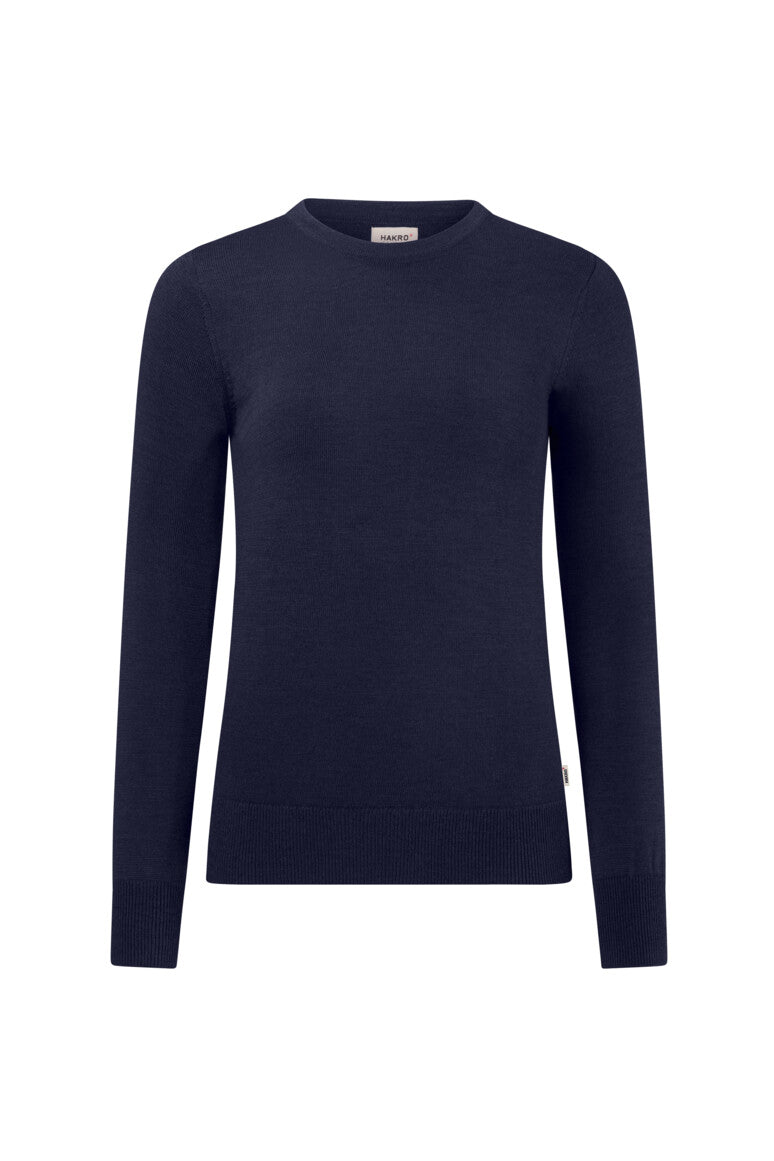 HAKRO Damen Pullover Merino-Wolle - tinte