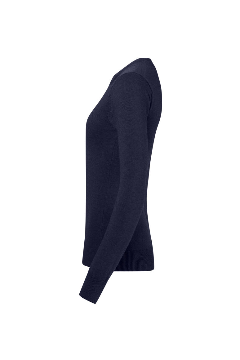 HAKRO Damen Pullover Merino-Wolle - tinte