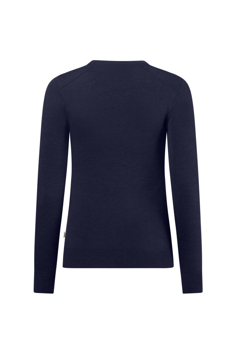 HAKRO Damen Pullover Merino-Wolle - tinte
