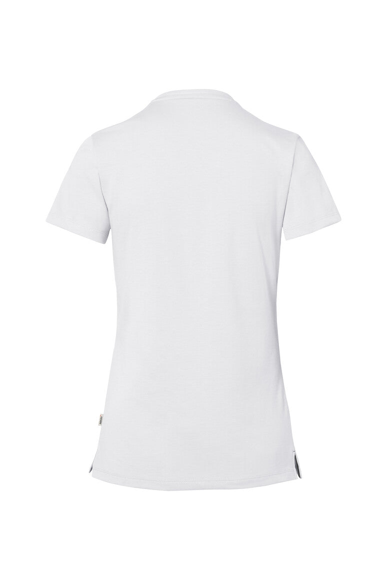 HAKRO COTTON TEC® Damen V-Shirt - weiß