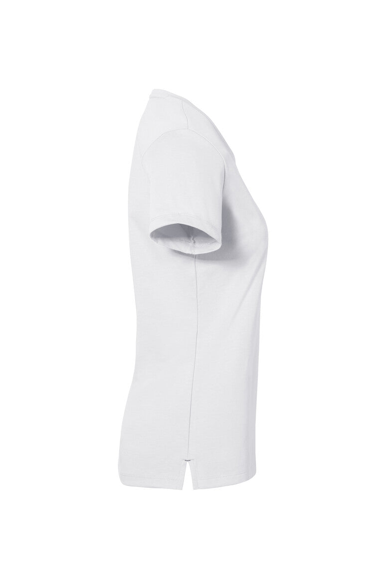 HAKRO COTTON TEC® Damen V-Shirt - weiß
