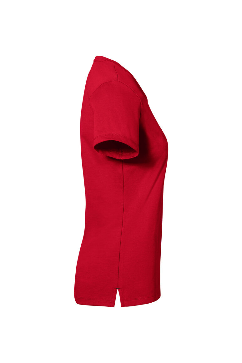 HAKRO COTTON TEC® Damen V-Shirt - rot