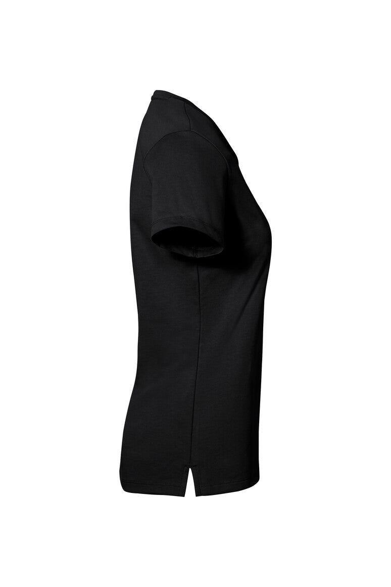 HAKRO COTTON TEC® Damen V-Shirt - schwarz