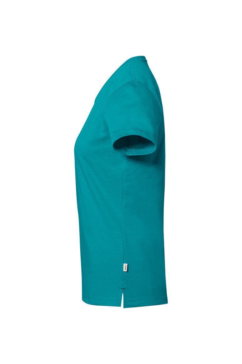 HAKRO COTTON TEC® Damen V-Shirt - smaragd