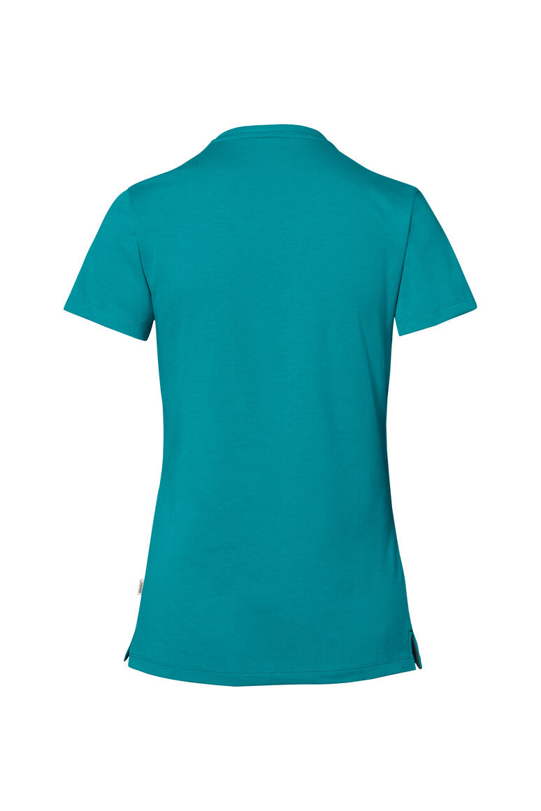 HAKRO COTTON TEC® Damen V-Shirt - smaragd