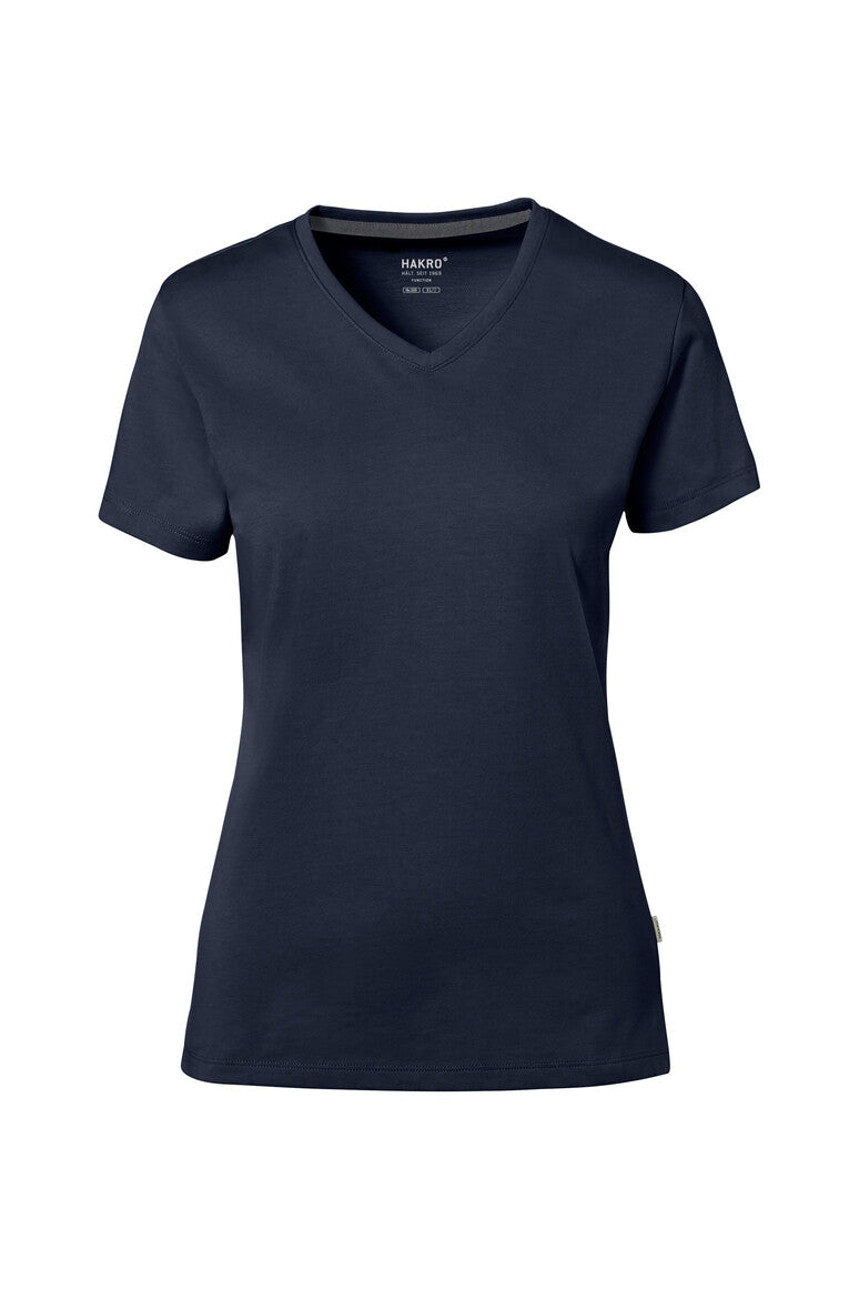 HAKRO COTTON TEC® Damen V-Shirt - tinte
