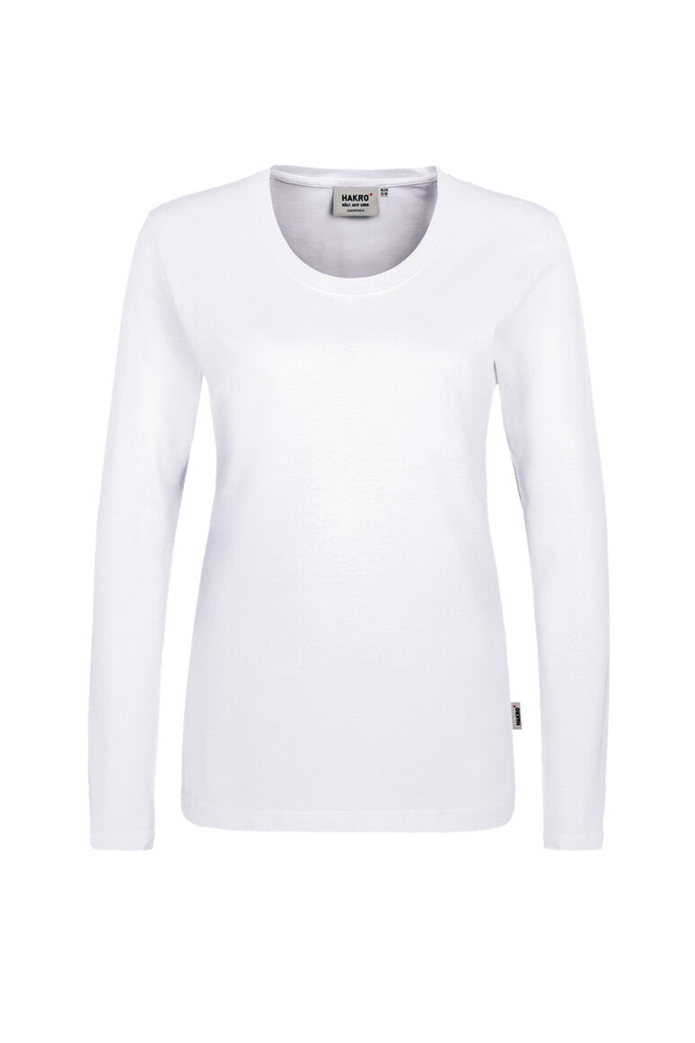 HAKRO Damen Longsleeve Classic - weiß
